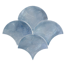 Blue fan-shaped mosaic product image.