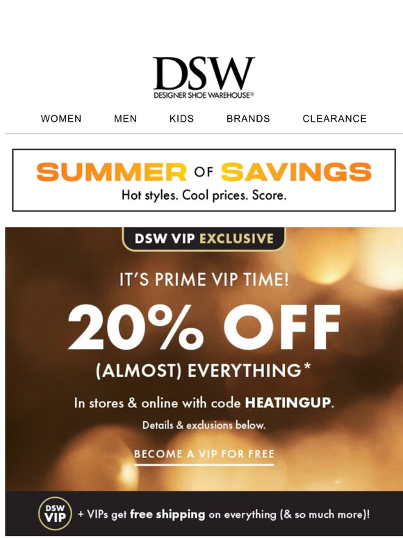LAST DAY: 20% OFF FOR VIPS!