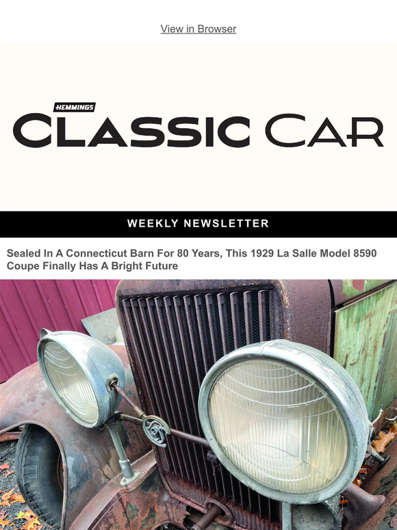 Hemmings: Sealed In A Connecticut Barn For 80 Years, This 1929 La Salle ...