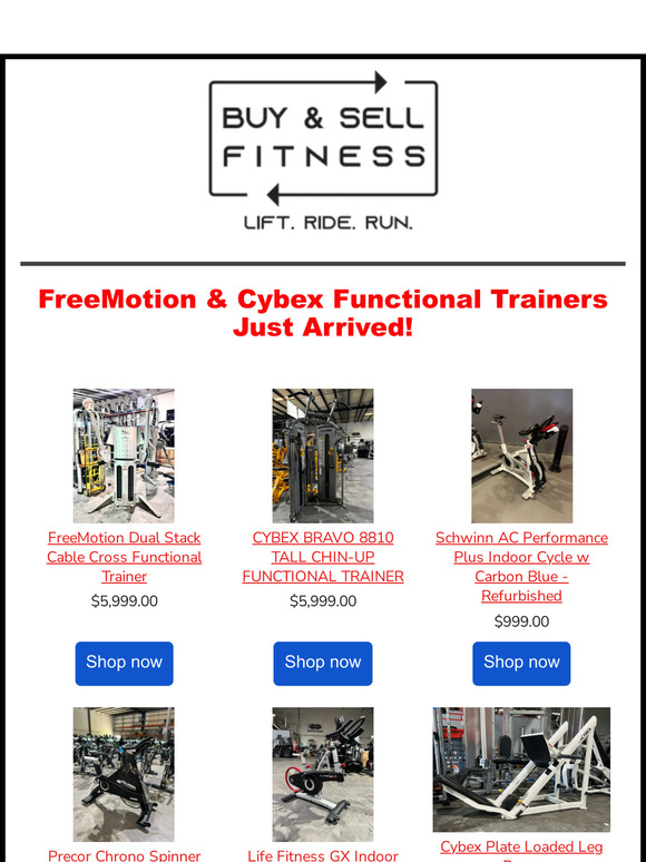 FreeMotion & Cybex Bravo Functional Trainers Just Arrived