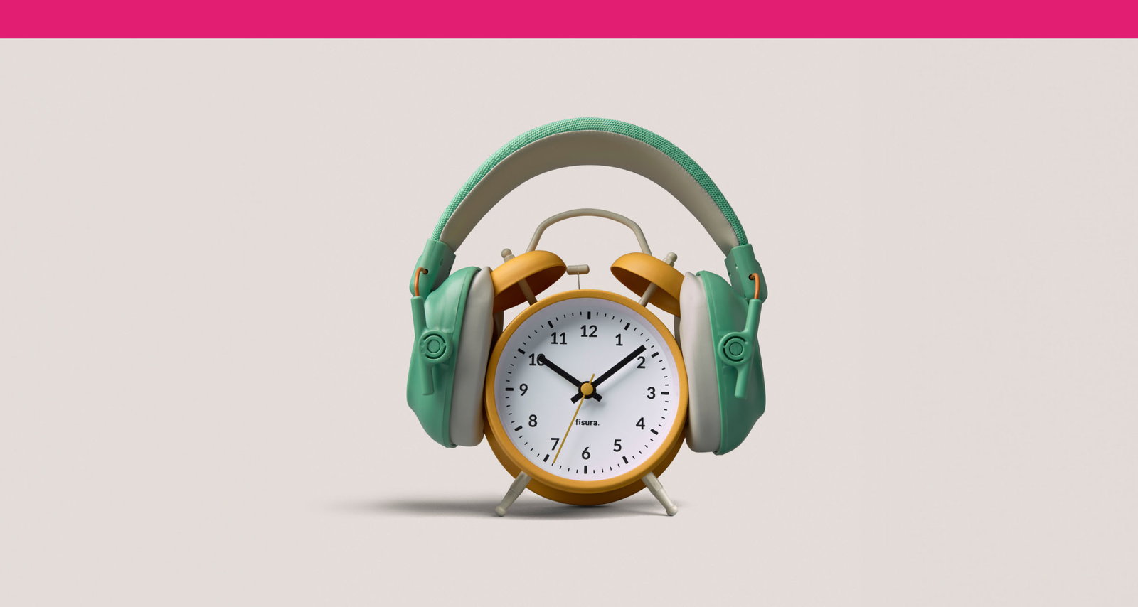 Image of an alarm clock wearing headphones links to store locator page