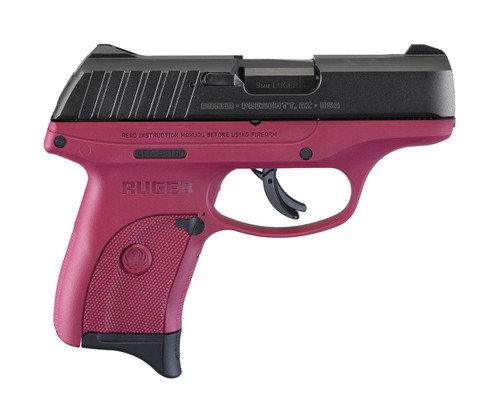 Ruger EC9S 9mm, 3.12" Barrel, Marsala Frame, Black Slide, 7rd