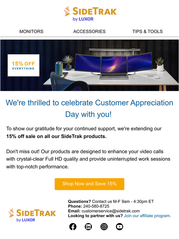Get 15% off site-wide when you shop now