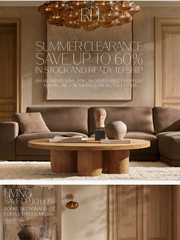 Restoration Hardware Email Newsletters Shop Sales, Discounts, and