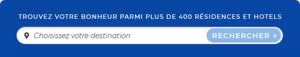 Trouver votre bonheur parmi plus de 400 destinations et hôtels