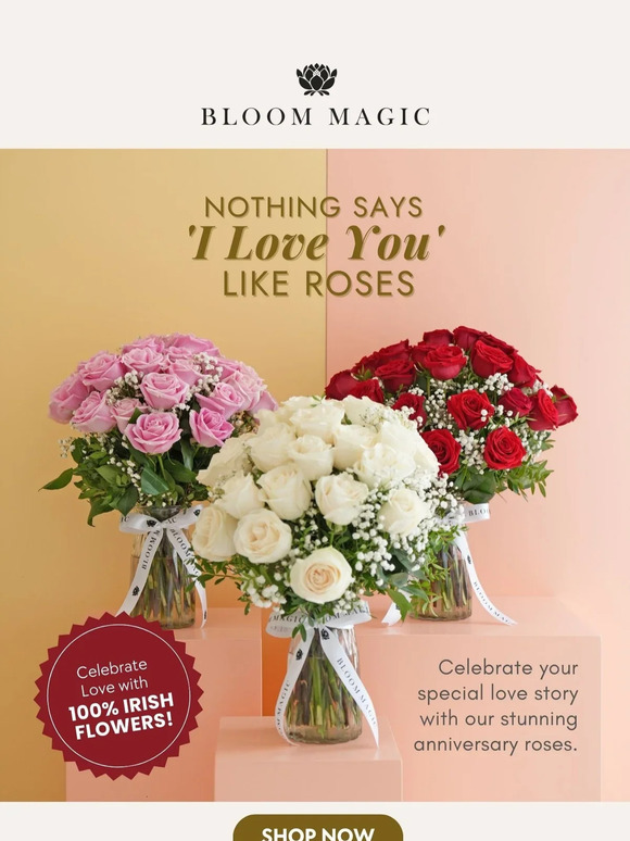 Say "I Love You" with Bloom Magic's Anniversary Flowers 🌹💕