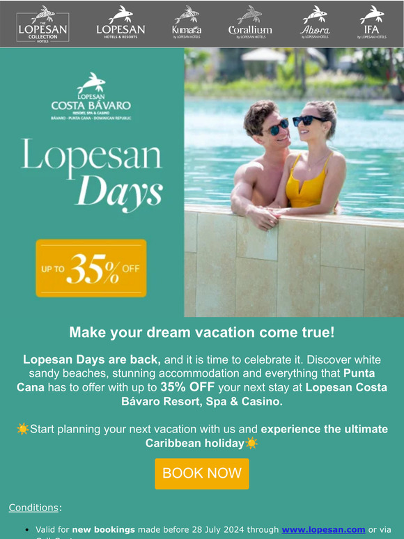 🎉 Lopesan Days are back in Punta Cana 🎉
