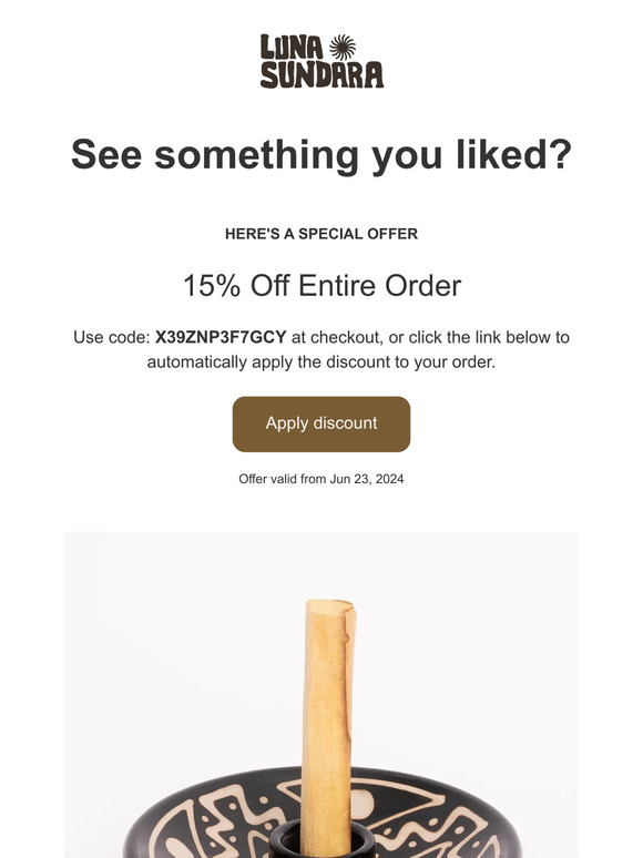 Did something catch your eye? Here's a special offer!