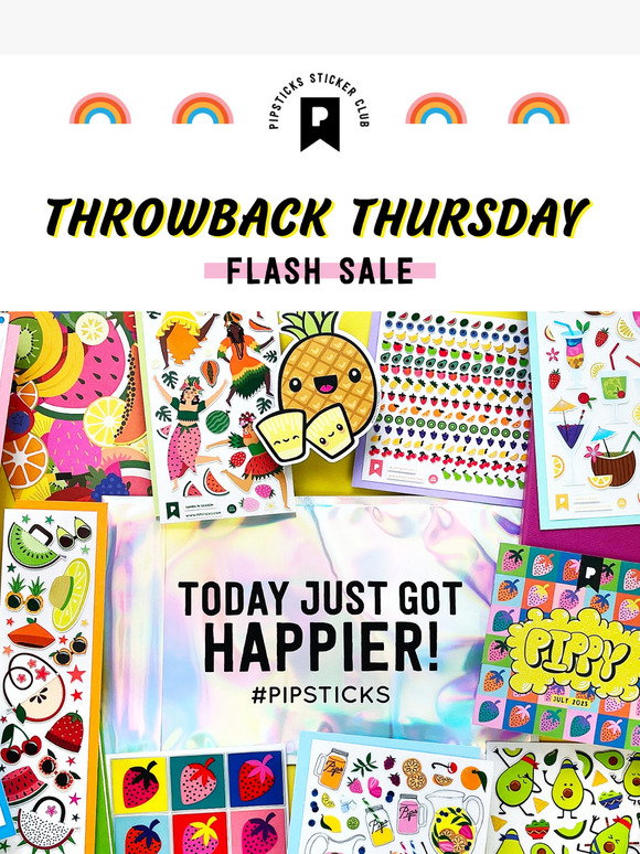 Thursday Sticker Note Pipsticks: ๐๐ Throwback Thursday Sale: Fruit & Space Sticker Fun! ๐๐ ...