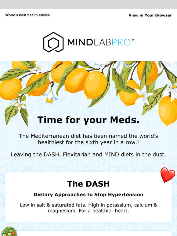 Go Mediterranean for brain & body health.