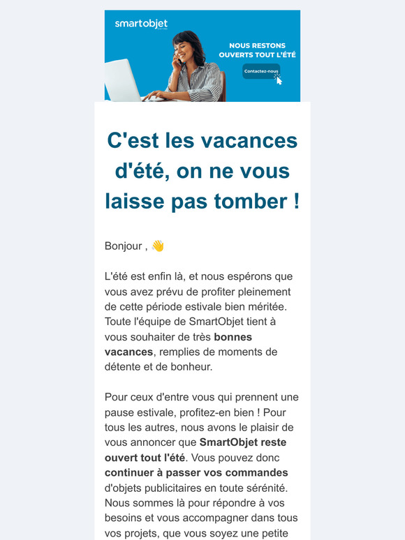 Pour l'été, nous restons à vos côtés☀️