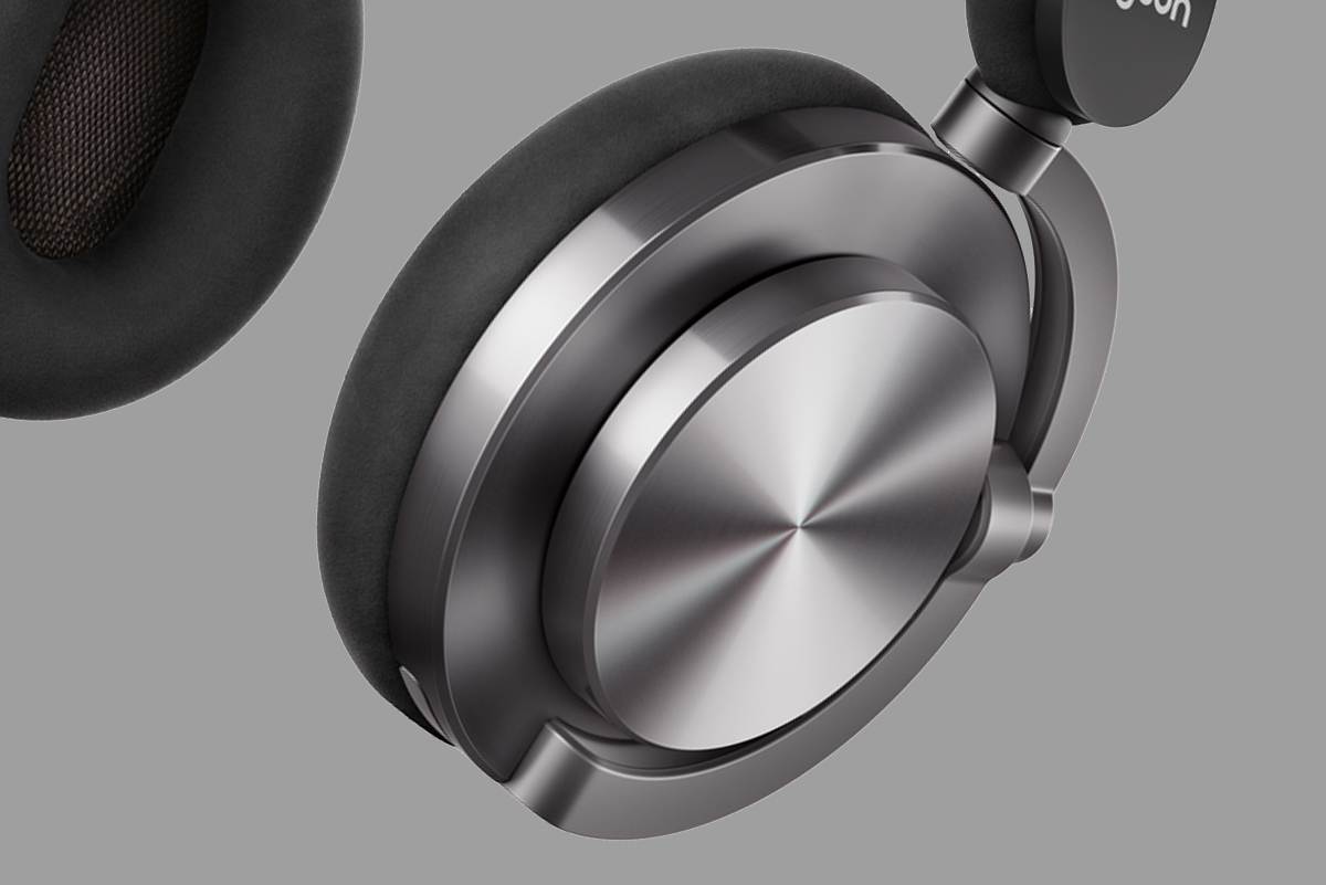 Dyson OnTrac headphones in CNC Black Nickel.