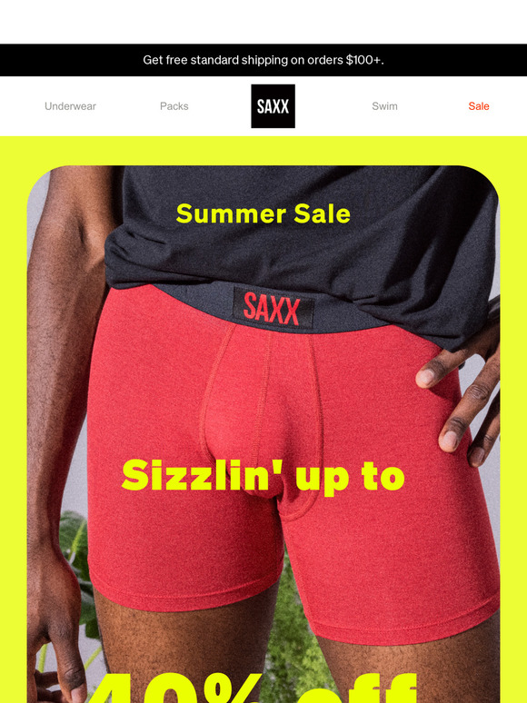 SAXX Underwear Email Newsletters Shop Sales, Discounts, and Coupon Codes