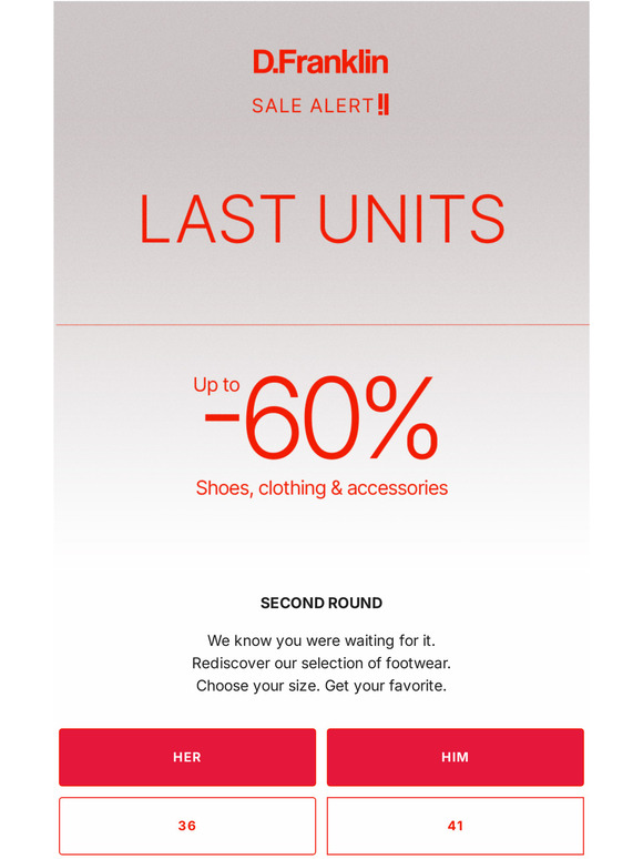 🟥 Your size = UP TO -60% OFF