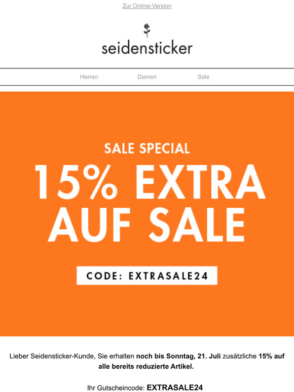 Verpassen Sie nicht unser SALE SPECIAL!