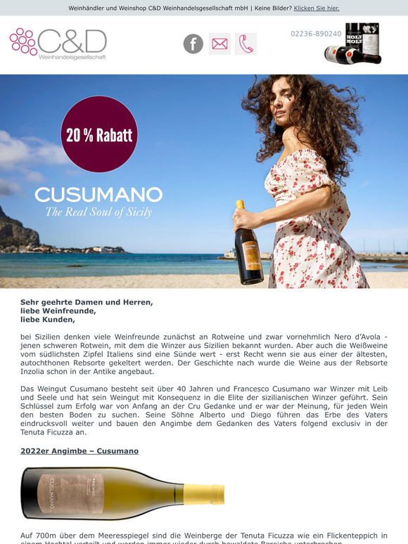 20% Rabatt: 2022er Angimbe – Cusumano