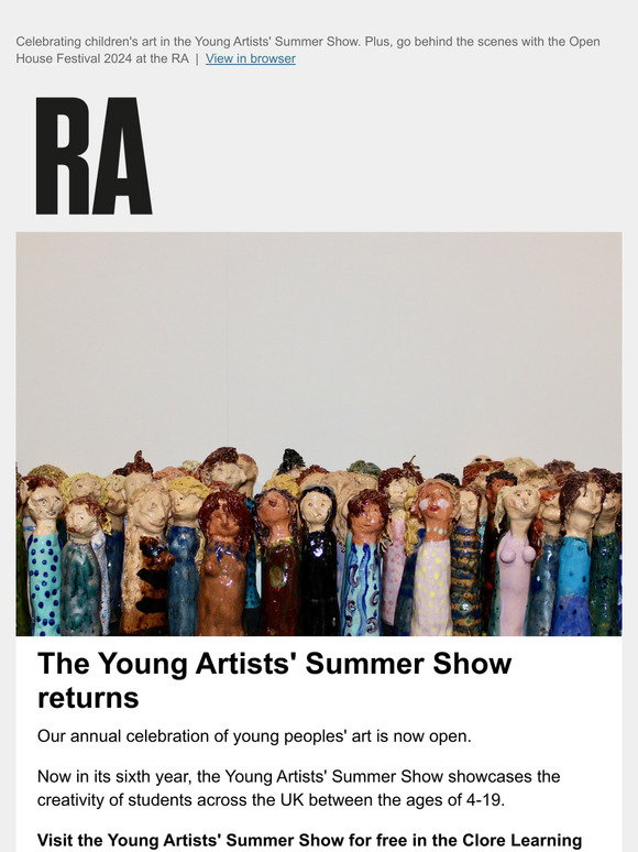 Royal Academy of Arts: Young Artists' Summer Show now open | Milled