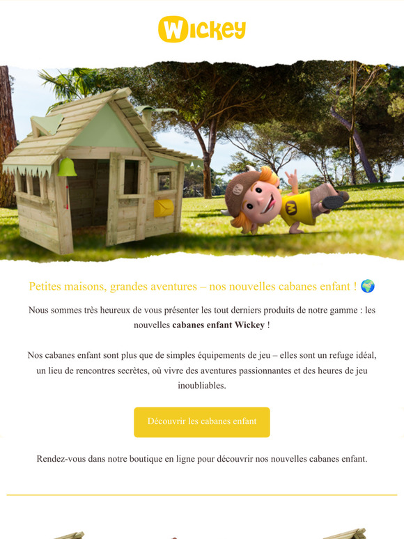 Petites maisons, grandes aventures – nos nouvelles cabanes enfant ! 🌍