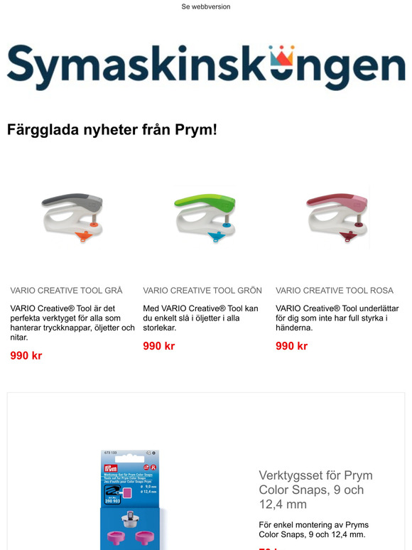 Nyheter från Prym!
