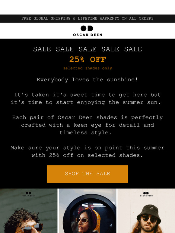 Sun's Out and SALES IN 🕶️