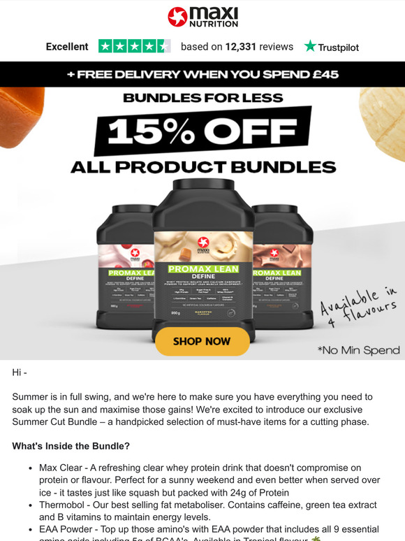 Hot Summer Deals ☀️ £31 for 3 products!