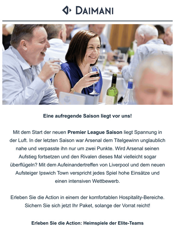 ⚽Die Premier League Saison beginnt bald: Buchen Sie jetzt Ihr Lieblingsspiel