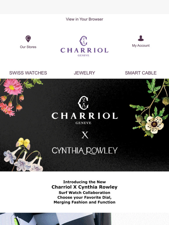 Discover the New Charriol X Cynthia Rowley Navigator Surf Watch Collection!✨