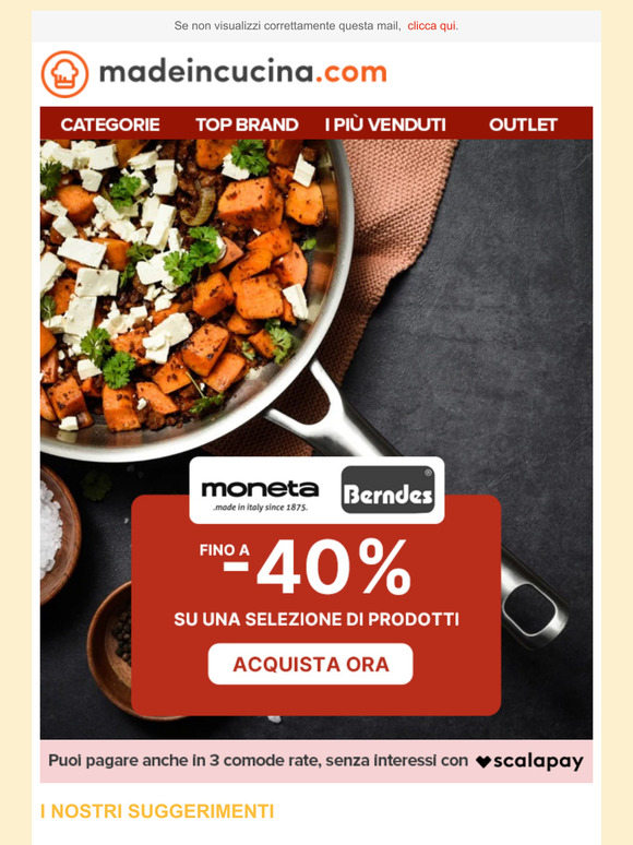 Berndes e Moneta fino a -40%! Offerta limitata, approfitta subito!