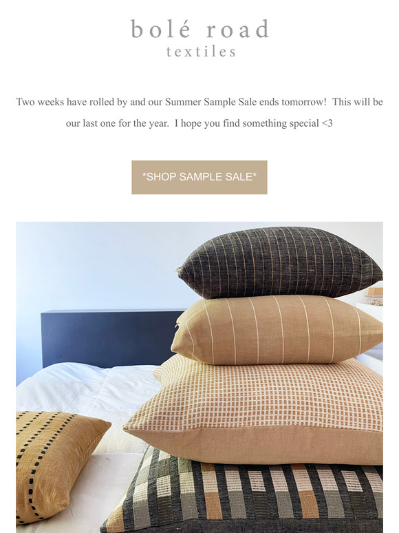 Last day - Summer Sample Sale!