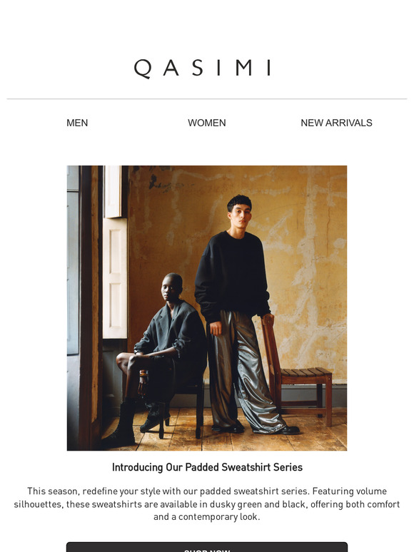 Defining Volumes: Padded Sweatshirt Series