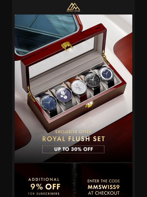 Exclusive Offer: Up to 30% OFF Royal Flush set