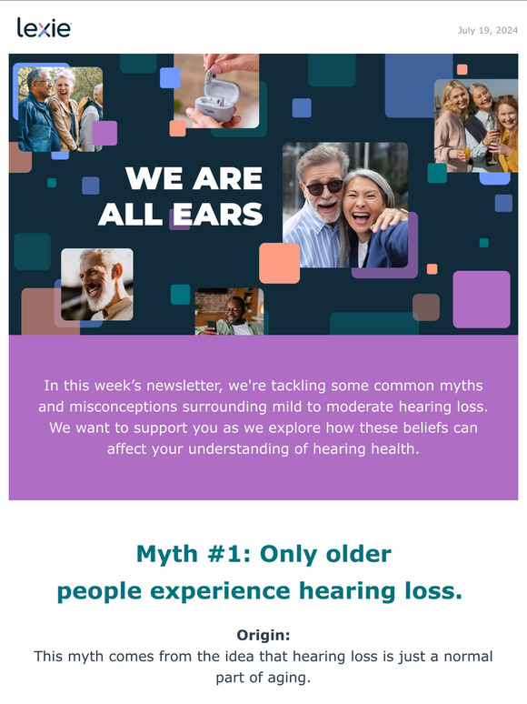 Busting hearing loss myths | We’re all ears