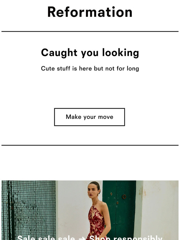 Reformation Email Newsletters Shop Sales, Discounts, and Coupon Codes