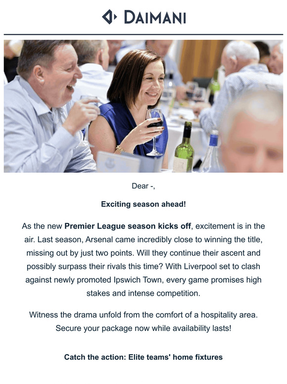 ⚽Premier League season starts soon: book your matchday experience now