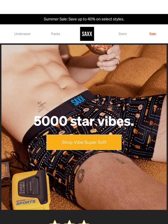 SAXX Underwear Email Newsletters Shop Sales, Discounts, and Coupon Codes