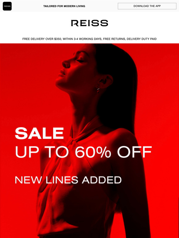 Reiss Email Newsletters Shop Sales, Discounts, and Coupon Codes