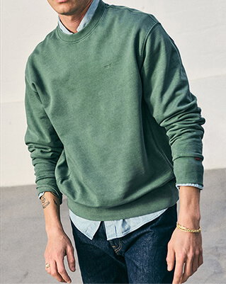 Mens authentic crewneck sweatshirt
