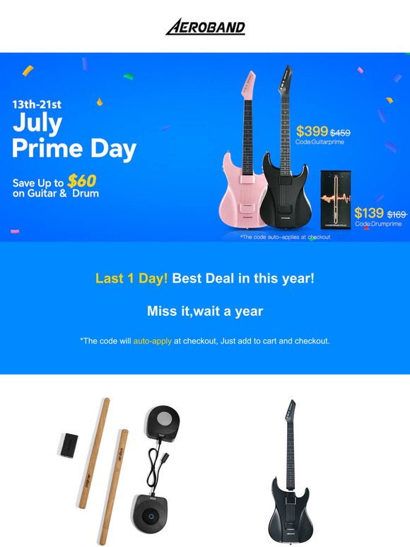 🎁Last 1 Day, Prime Day Sale countdown! Miss it,wait a year!