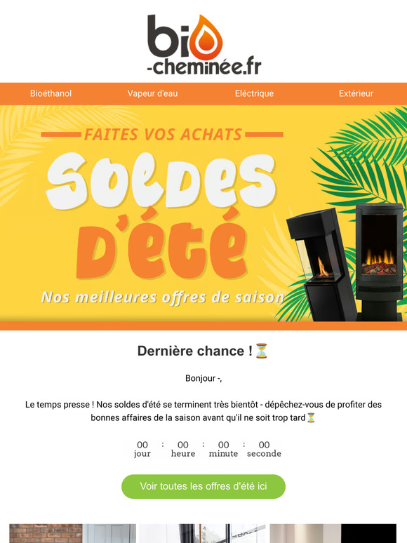 Les soldes d'été se terminent bientôt !⏳