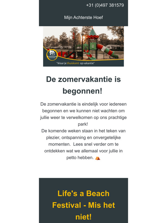 De zomervakantie is begonnen! 🌞