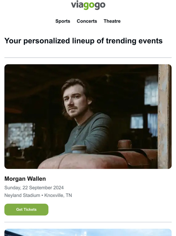 Your event lineup