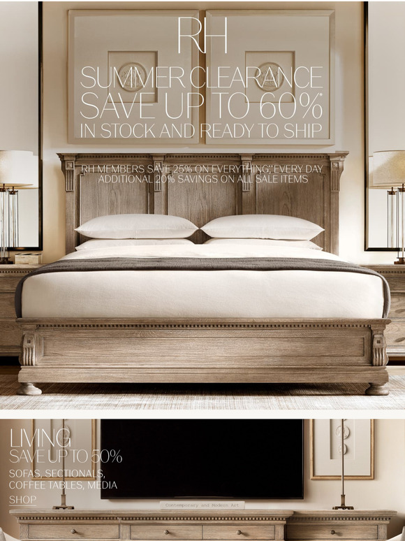 Restoration Hardware Email Newsletters Shop Sales, Discounts, and