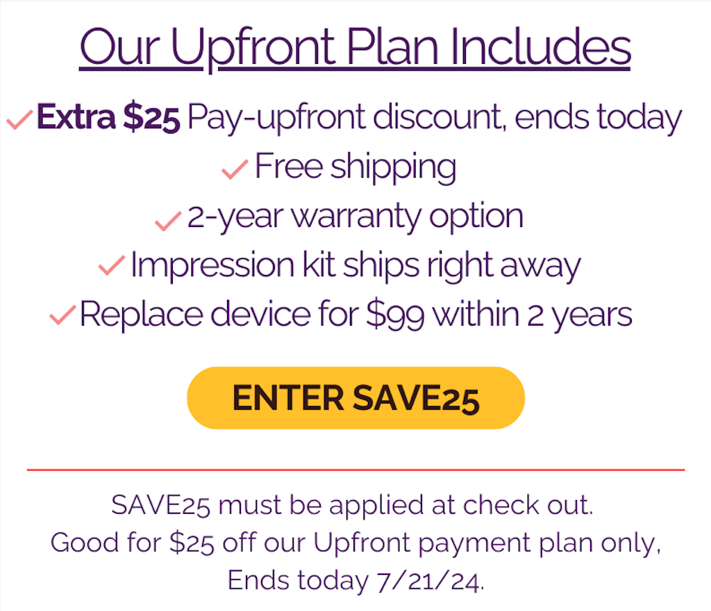 Our Upfront Plan Benefits