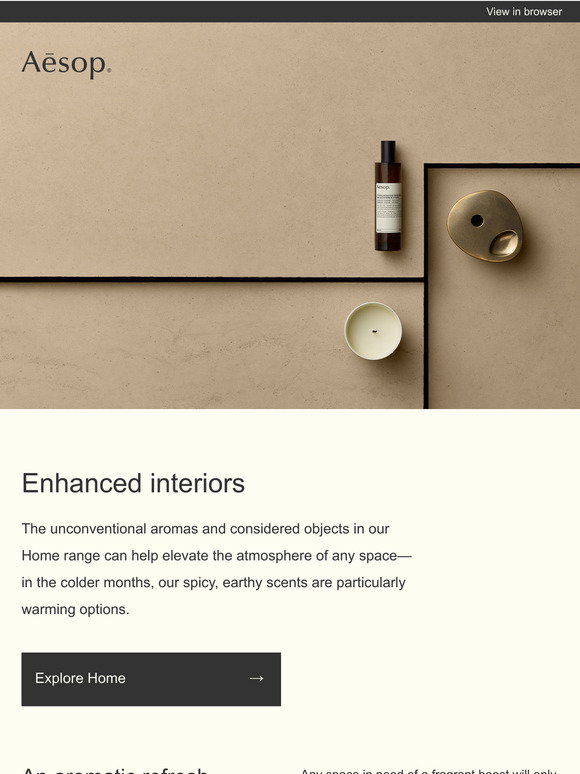 Aesop Email Newsletters: Shop Sales, Discounts, and Coupon Codes