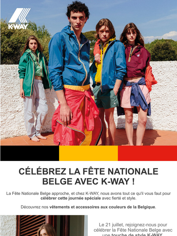 Célébrez la Fête Nationale Belge avec K-WAY !