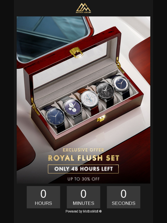 Only 48 Hours Left: Up to 30% OFF Royal Flush set