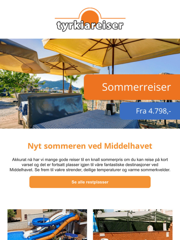 Sommerreiser fra 4.798,- 🏖️