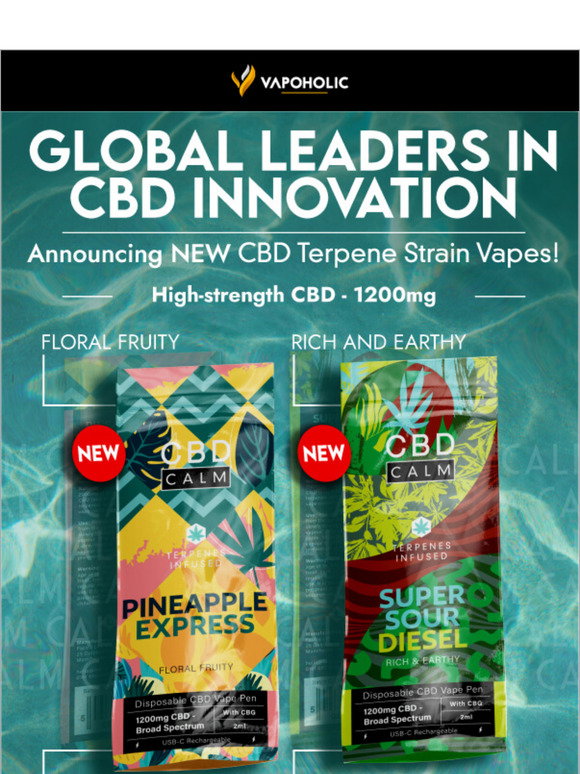 Vapoholic: CBD Disposable Vapes Back in Stock!