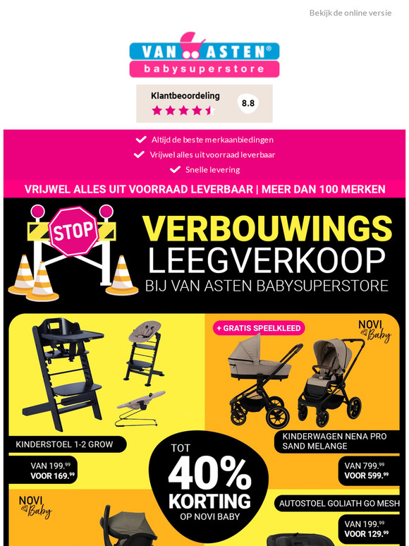 Novi Baby tot 40% korting! ☀