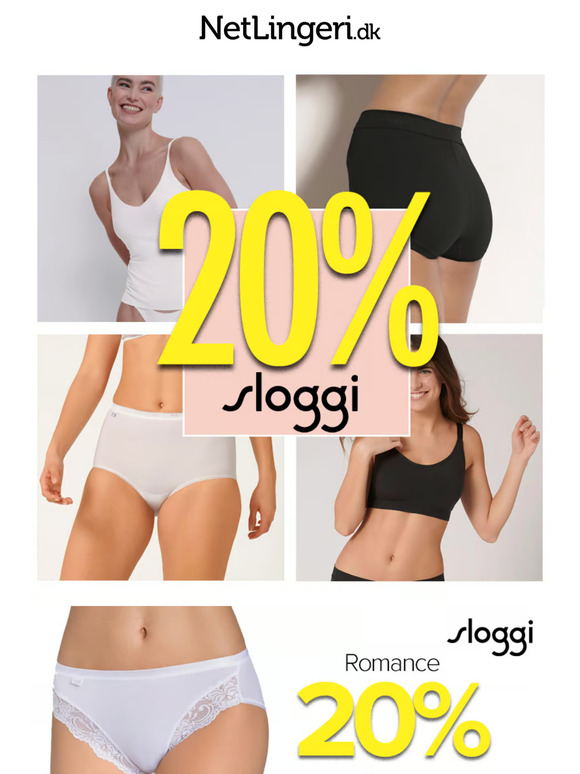 ⏰ SIDSTE CHANCE: Sloggi & Triumph 20%